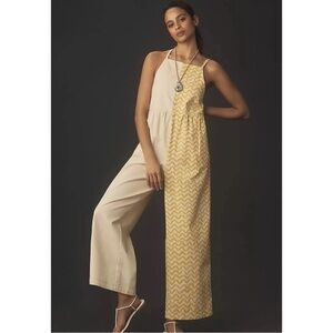 NWT Rita Row Anthropologie Neon Sleeveless Jumpsuit